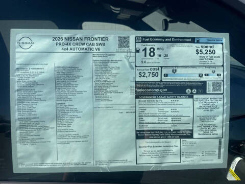 2026 Nissan Frontier