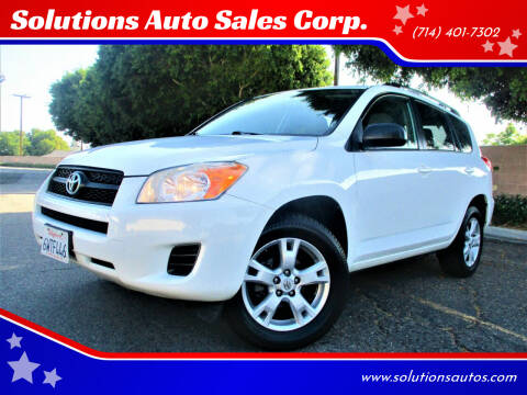 2012 Toyota RAV4 for sale at Solutions Auto Sales Corp. in Orange CA
