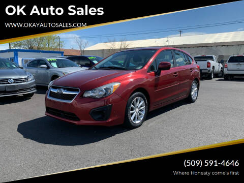2012 Subaru Impreza for sale at OK Auto Sales in Kennewick WA