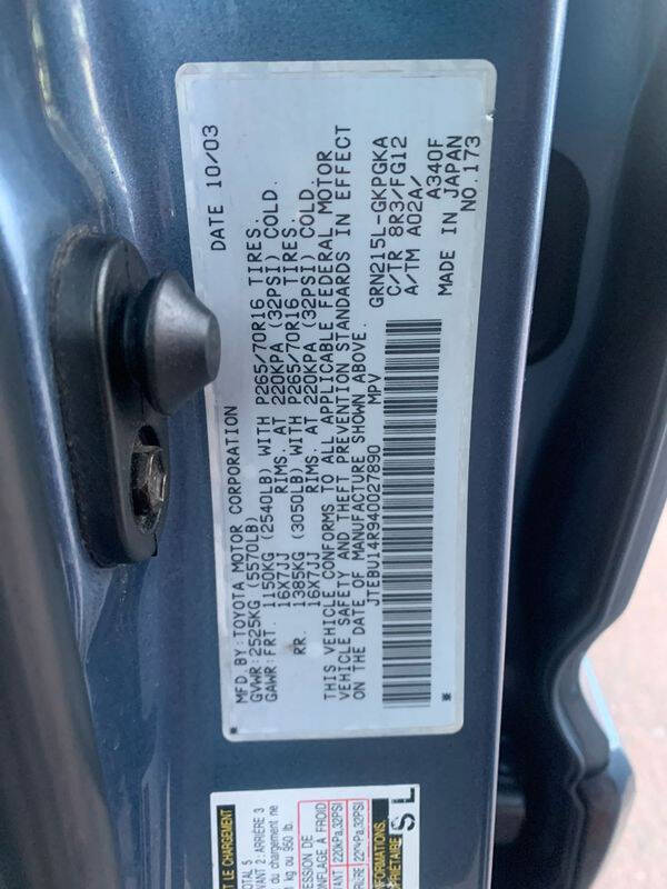 2004 Toyota 4Runner SR5