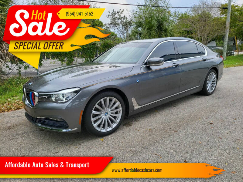 2017 BMW 7 Series for sale at Affordable Auto Sales & Transport in Pompano Beach FL