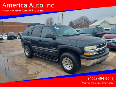2003 Chevrolet Tahoe for sale at America Auto Inc in South Sioux City NE