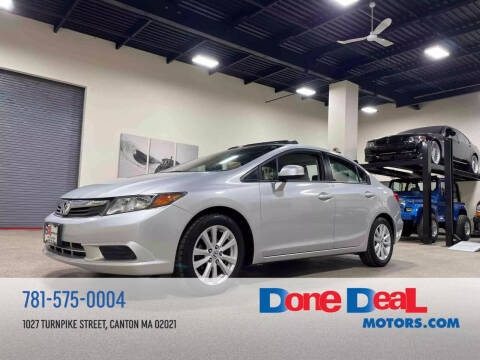 2012 Honda Civic for sale at DONE DEAL MOTORS in Canton MA