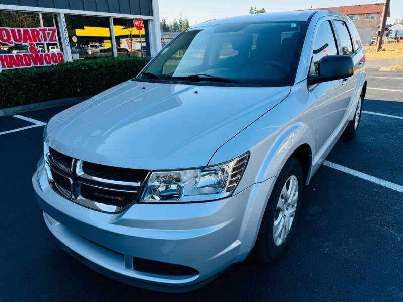 Used 2014 Dodge Journey SE with VIN 3C4PDCABXET221152 for sale in Tacoma, WA