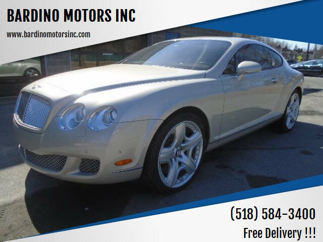 2009 Bentley Continental for sale at BARDINO MOTORS INC in Saratoga Springs NY