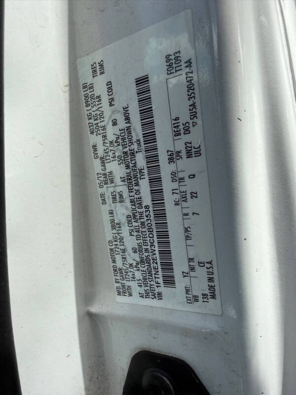 2012 Ford E-Series E-250