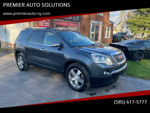 2012 GMC Acadia for sale at PREMIER AUTO SOLUTIONS in Spencerport NY