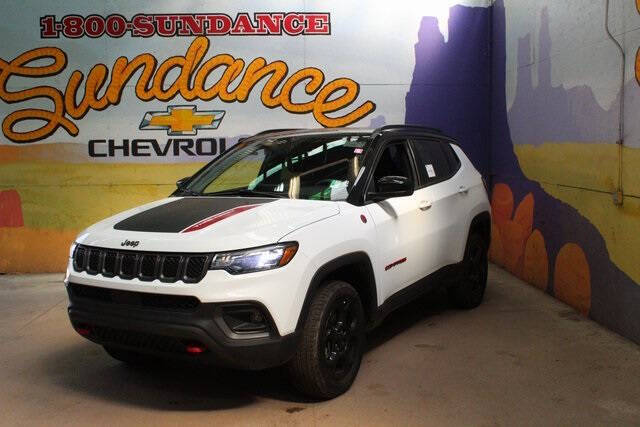 Used 2023 Jeep Compass Trailhawk with VIN 3C4NJDDN8PT557431 for sale in Grand Ledge, MI