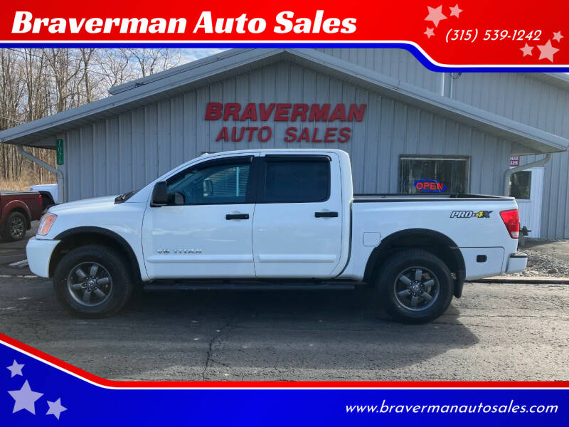 2015 Nissan Titan for sale at Braverman Auto Sales in Waterloo NY