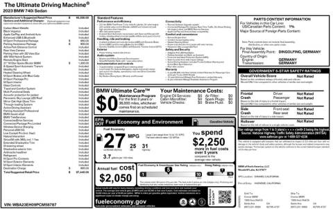 2023 BMW 7 Series 740i