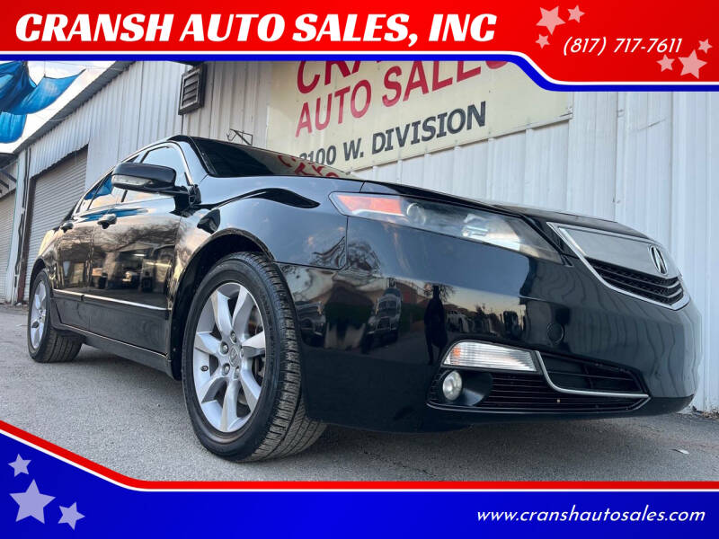 2013 Acura TL for sale at CRANSH AUTO SALES, INC in Arlington TX