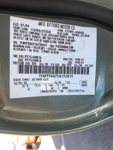 2005 Ford Taurus SEL