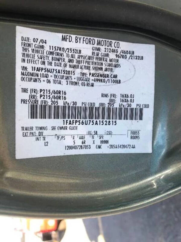 2005 Ford Taurus SEL