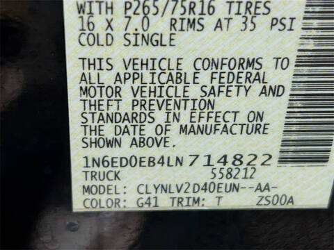 2020 Nissan Frontier PRO-4X