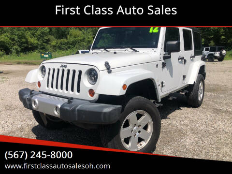 2012 Jeep Wrangler Unlimited for sale at First Class Auto Sales MI in Erie MI