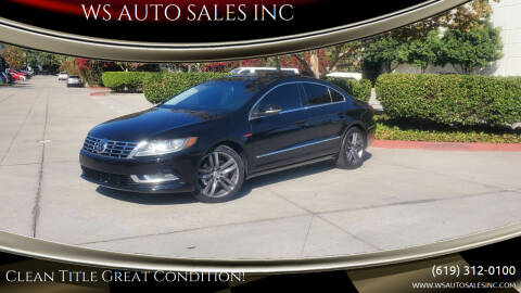 2013 Volkswagen CC for sale at WS AUTO SALES INC in El Cajon CA