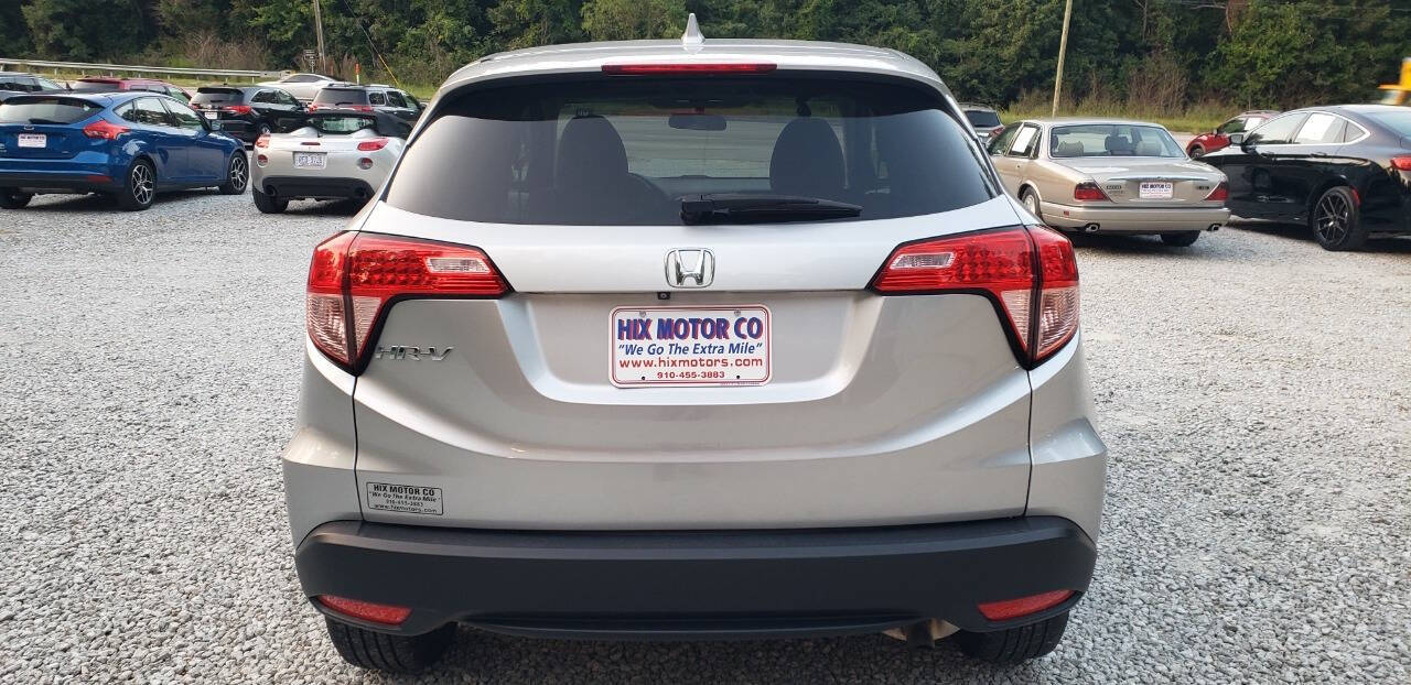 2016 Honda HR-V for sale at Hix Motor Co in Jacksonville, NC