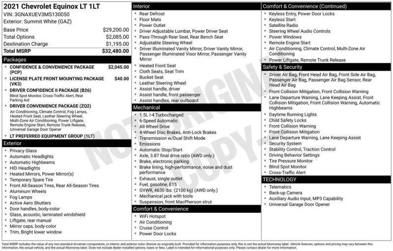 2021 Chevrolet Equinox LT