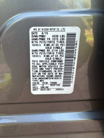 2015 Nissan Rogue Select S