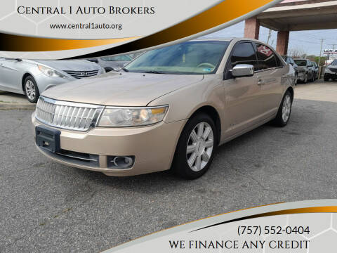 2007 Lincoln MKZ for sale at Central 1 Auto Brokers in Virginia Beach VA