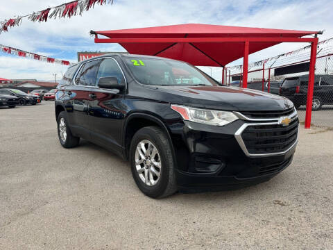 2021 Chevrolet Traverse for sale at URBINA AUTO SALES, LLC. in El Paso TX