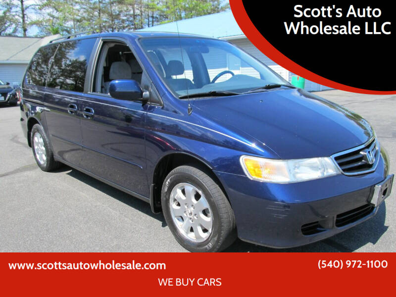 2003 Honda Odyssey for sale at Scott's Auto Wholesale LLC in Locust Grove VA