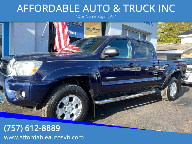 2013 Toyota Tacoma for sale at AFFORDABLE AUTO & TRUCK INC in Virginia Beach VA