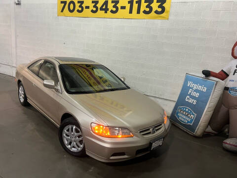 2002 Honda Accord for sale at Virginia Fine Cars in Chantilly VA