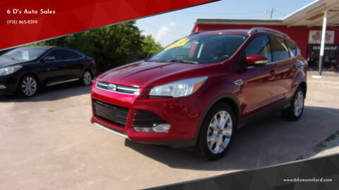 2016 Ford Escape for sale at 6 D's Auto Sales in Mannford OK