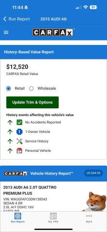 2013 Audi A6 2.0T quattro Premium Plus