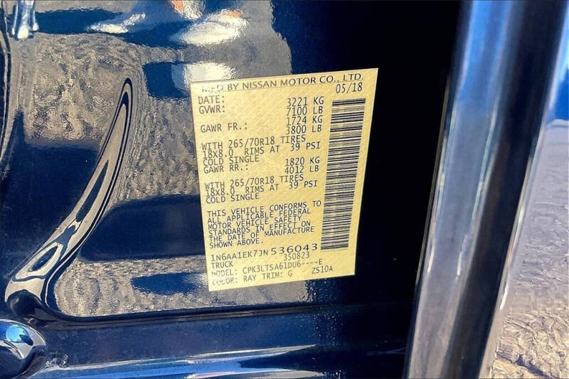 2018 Nissan Titan SV
