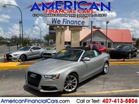 2013 Audi A5 for sale at American Financial Cars in Orlando FL
