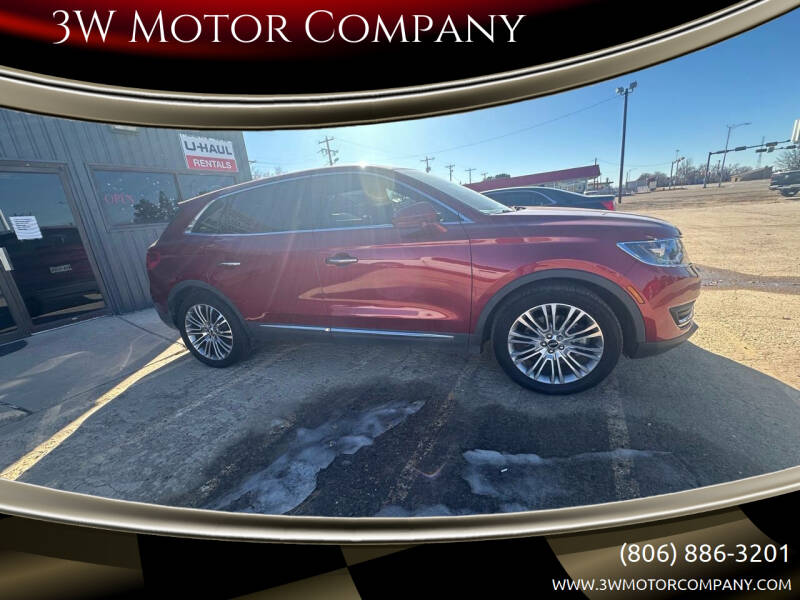 2016 Lincoln MKX for sale at 3W Motor Company in Fritch TX