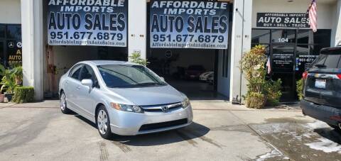 2006 Honda Civic for sale at Affordable Imports Auto Sales in Murrieta CA