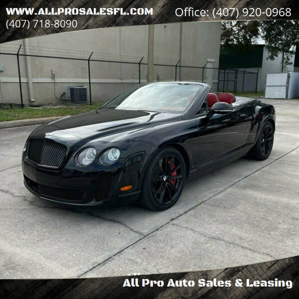 2012 Bentley Continental Supersports