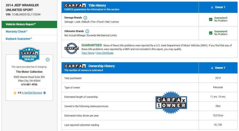 2014 Jeep Wrangler Unlimited Sport