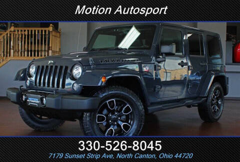 2017 Jeep Wrangler Unlimited for sale at Motion Auto Sport in North Canton OH