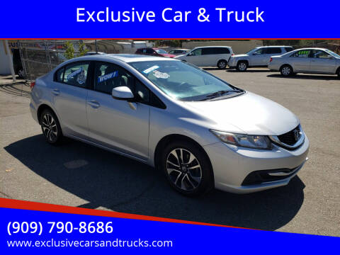 2013 Honda Civic for sale at Exclusive Car & Truck in Yucaipa CA