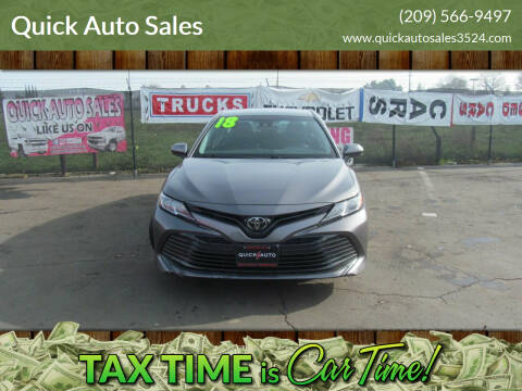 2018 Toyota Camry for sale at Quick Auto Sales in Ceres CA