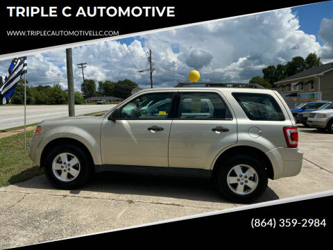 2012 Ford Escape for sale at TRIPLE C AUTOMOTIVE in Anderson SC