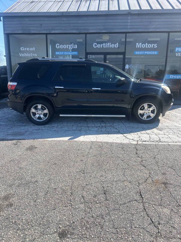 2011 GMC Acadia for sale at Georgia Certified Motors in Stockbridge GA