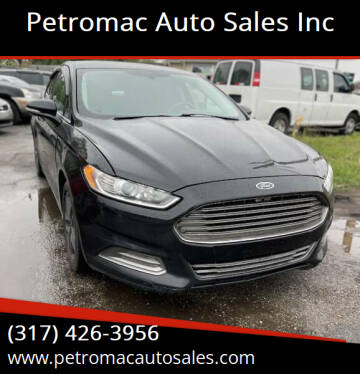 2016 Ford Fusion for sale at Petromac Auto Sales Inc in Indianapolis IN