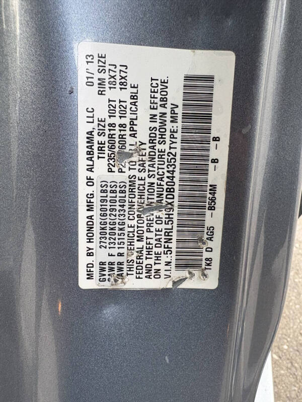 2013 Honda Odyssey Touring