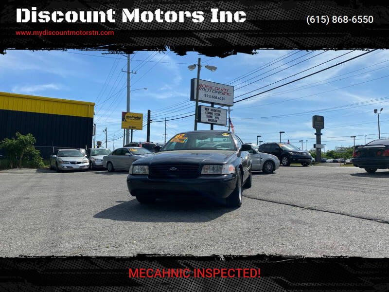 2002 Ford Crown Victoria for sale at Discount Motors Inc in Madison TN