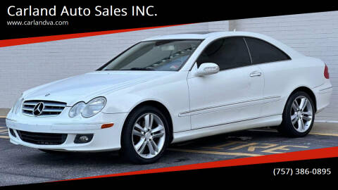 2008 Mercedes-Benz CLK for sale at Carland Auto Sales INC. in Portsmouth VA