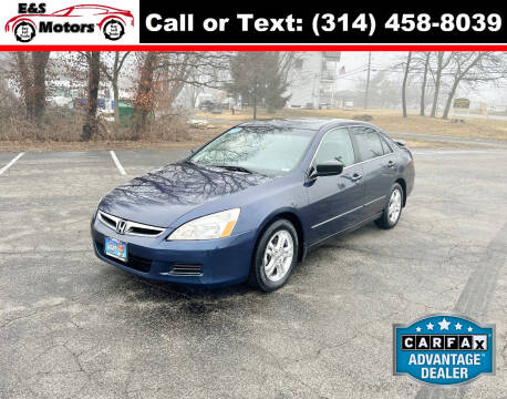 2007 Honda Accord for sale at E & S MOTORS in Imperial MO