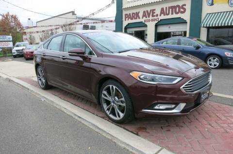 2017 Ford Fusion for sale at PARK AVENUE AUTOS in Collingswood NJ
