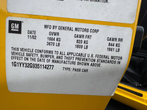 2003 Chevrolet Corvette