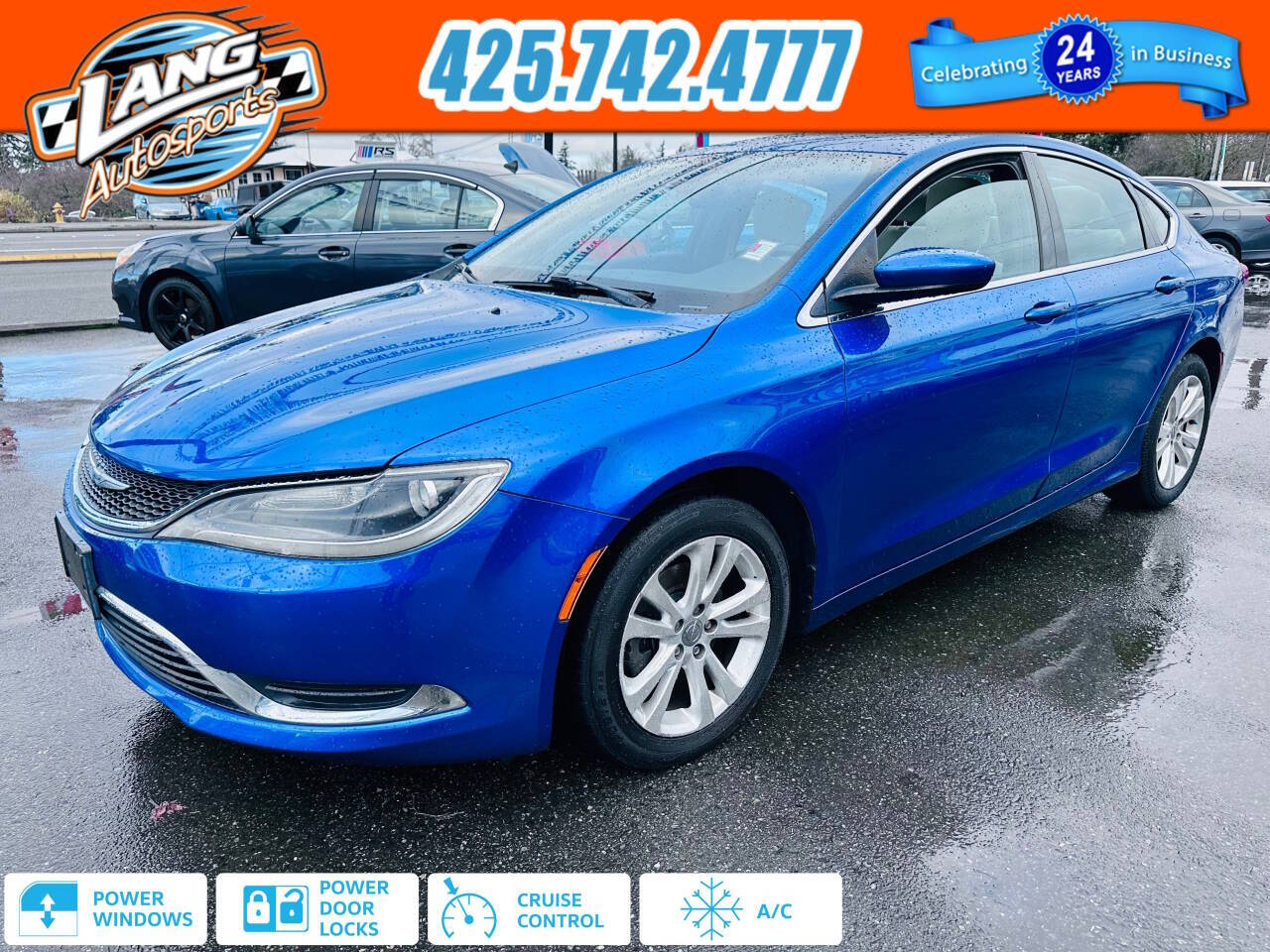 2015 Chrysler 200 for sale at Lang Autosports in Lynnwood, WA