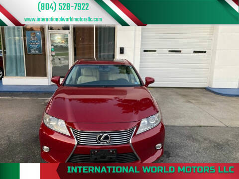 2013 Lexus ES 350 for sale at International World Motors LLC in Richmond VA